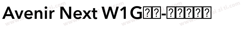 Avenir Next W1G字体字体转换